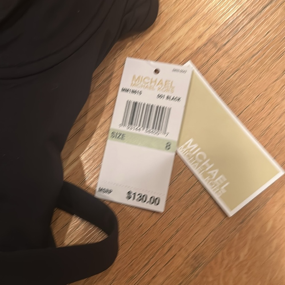 Michael Kors Solids logo belt Underwire One-Piece NWT 8 - Picture 5 of 6